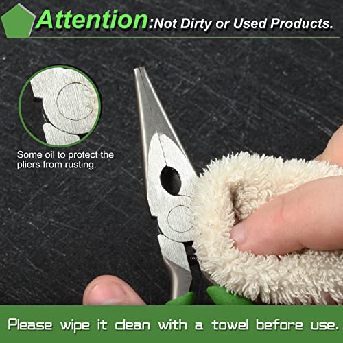SPEEDWOX 5 Inch Long Nose Pliers with Cutter and Chain Nose Pliers for Jewelry Making - style: Long Nose Pliers Smooth Jaw