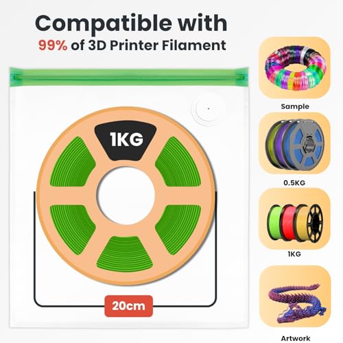 3D Printer Filament Storage Bags – Vacuum, Moisture-Proof & Dustproof, Humidity Resistant, Reusable (13 x 15 Inches, 30 Bags Only) - style: 30 Bags