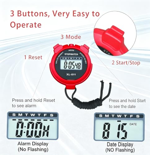 Stop Watch, BESTWYA Stopwatch (Pack of 4,B) - color: B