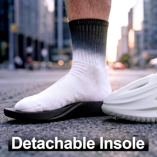 Arch Support Clogs for Men Women, Closed Toe EVA Foam Clogs Non-Slip - color: Pearl White, size: 8.5 Women/7 Men