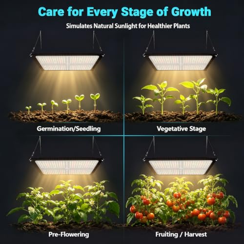32x32 Grow Tent Kit with LED Grow Light, 32"x32"x63" 1680D Mylar Indoor Grow Tent Starter System with AG1000 100W Full Spectrum Dimmable Plant Light for Hydroponics, Herbs, Vegetables, Seedlings - size: 32" x 32" x 63"
