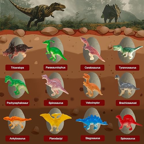 Dino Eggs Dig Kit 12 Dinosaur Eggs Toys for Kids