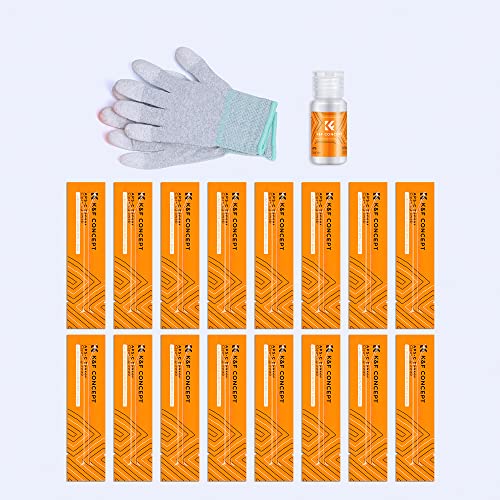 K&F Concept APS-C Sensor Cleaning Kit - 16pcs Swabs, 20ml Cleaner & Gloves, Camera Lens Cleaning Kit for CMOS & CCD Sensors