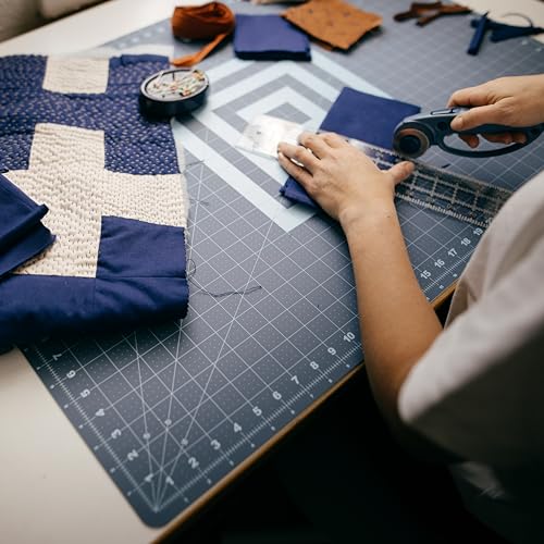 Fiskars 24" x 36" Self Healing Cutting Mat, Large Grid, Lilac Mountain Haze - color: Lilac/Mountain Haze, size: 24"L x 36"W