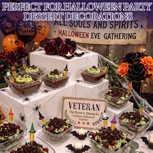 Glenmal 48 Sets 4ml Halloween Cupcakes Pipettes for Party Decorations - style: Halloween