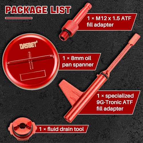 DASBET 9-Speed Transmission Fill Adapter Aluminium Oil Change Tool