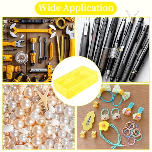 Pencil Box, Clear Pencil Case, Large Capacity Plastic Hard Pencils Case Crayon Box with Snap-Tight Lid Stackable for Kids Adult Student Pens Pencils School Supplies Storage Office Supplies, Yellow - color: Yellow