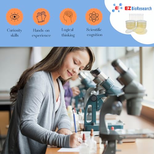 Bacteria Science Kit (IV): Top Science Fair Project Kit. Prepoured LB-Agar Plates And Cotton Swabs. Exclusive Free Science Fair Project E-Book Packed With Award Winning Experiments (IV)