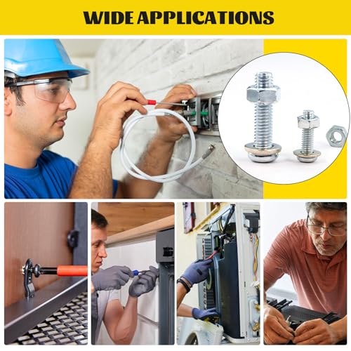 225pcs M4M5M6 Pan Head Machine Screws Assorted Kit,14/22/28/38/53 mm - size: S M4M5M6 225pcs
