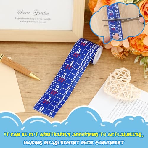 Tatuo 1 Pc Height Growth Chart for Wall Ruler Tape Adhesive for Home,Blue - color: Blue