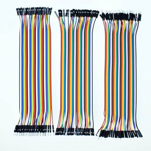 120pcs Multicolored Dupont Wire Breadboard Jumper Ribbon Cables