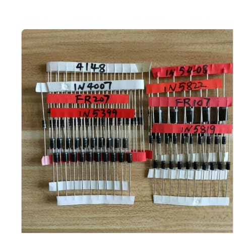 Diode Assortment Kit 8 Values 100 Pcs 1N4148 1N4007 1N5819 - style: 8Values(100PCS)