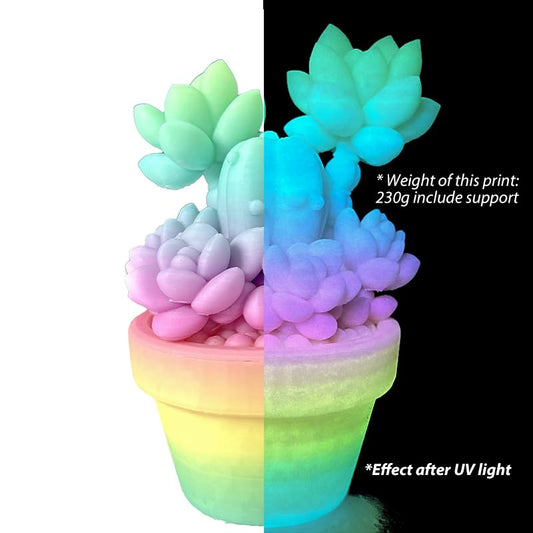 Candy Glow in Dark Rainbow PLA 1.75mm 1kg Luminous 3D Printer Filament FDM - color: A_pla-13 Glow Candy