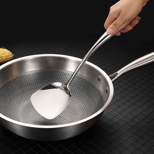 18/10 Stainless Steel Kitchen Utensils Set - 9 PCS Shining Cooking Tools - color: Sliver