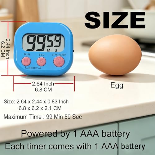 Digital Kitchen Timers, BESTWYA Electronic Timer (6,6 Colors)