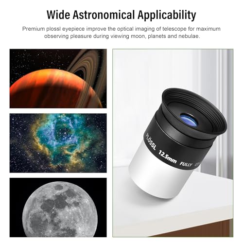 Astromania Telescope Eyepiece 1.25", Plossl Eyepiece Telescope Lens 12.5mm - size: 1.25" - 12.5mm
