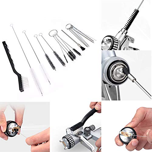 17pcs Multi-Purpose Spray Gun Cleaning Kit,Nylon Brushes Kit