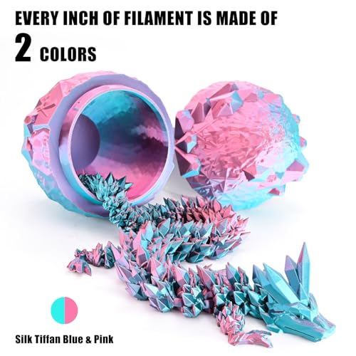 OVV3D PLA Filament 1.75mm, 3D Printer Filament Silk PLA Dual Color Filament, Sky Blue and Pink PLA Filament, Color Change Every Inch Filament 3D Printer Filament +/-0.02mm, 1kg/2.2lb - color: Dual-color Sky Blue+ Pink