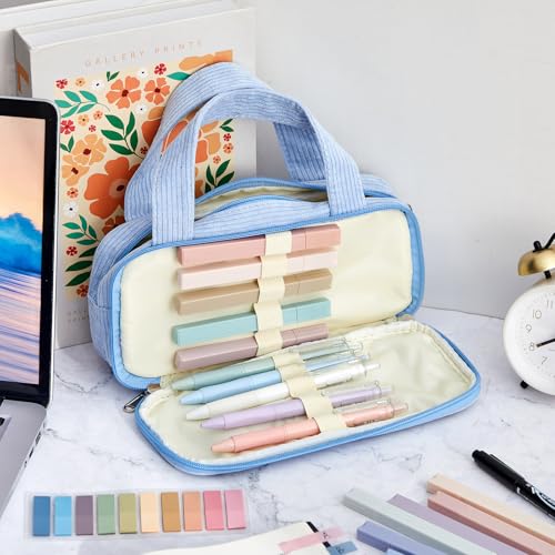 Jutom 39 Pcs Aesthetic Book Annotation Kit,Light Blue,Classic Style - color: Light Blue, style: Classic Style