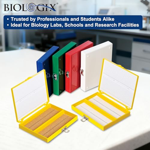 Microscope Slide Box, 100-Place, Cork Lining, 10 Pcs - size: Cork Lining