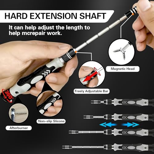 138 in 1 Precision Screwdriver Set, Professional Mini Magnetic Repair Tool Kit with Portable Case for Electronics, Smartphone, Computer, Laptop, Watch, PS5, PC, Camera & DIY Projects - style: 138 IN 1 Precision Screwdriver Set