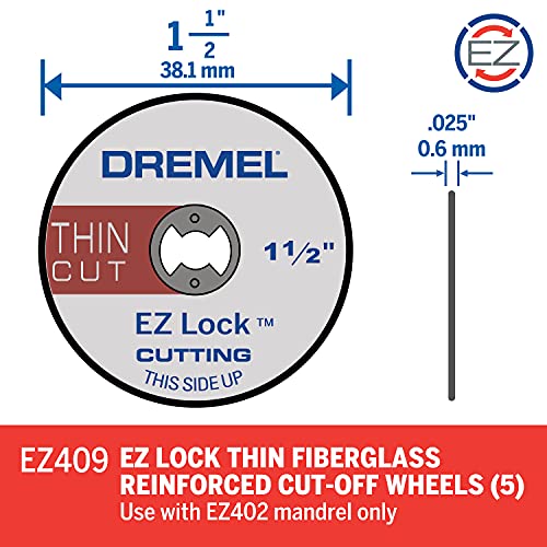 Dremel EZ409 1-1/2-Inch EZ Lock Thin Cut, Silver - color: Silver