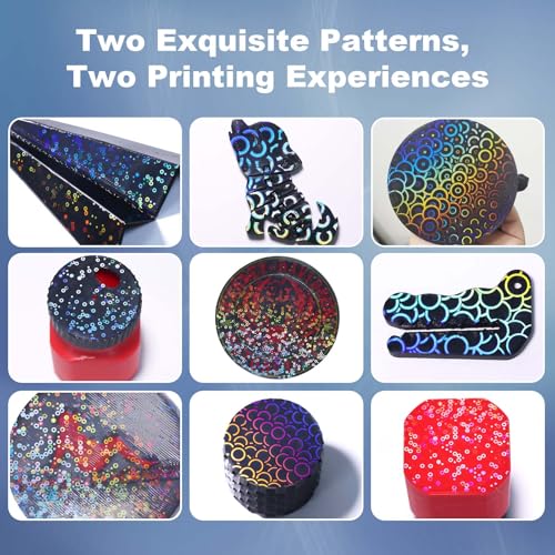 IdeaFormer-3D Rainbow Circles+Kaleidoscope PEK Build Plate for Creality K1/K1C/K1 SE/Ender 3 S1/Pro/Ender 3 V3 SE/Ender 3 V3 KE/Ender 5 S1, PEK Print Bed 235x235mm for K1/K1C/K1 SE/Ender 3 V3 SE/KE - color: Rainbow Circles+Kaleidoscope PEK