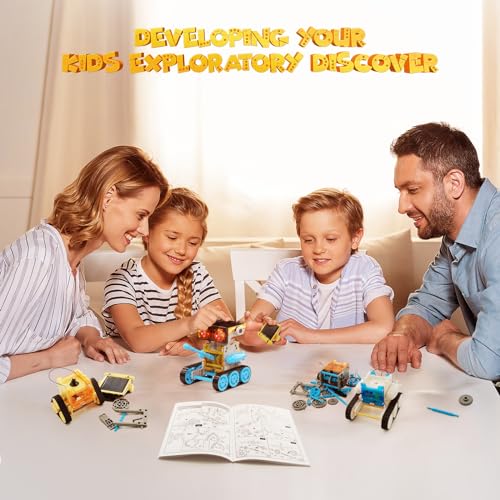 Wesfuner 30-in-1 Solar Robot Building Kit STEM Gift for Boys Ages 8-13 - color: Blue