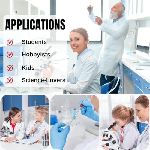 ZEEGOO Microscope Slides and Covers, 50 Blank Glass Slides + 100 Coverslips
