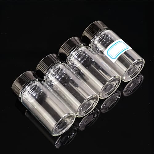 20ml Clear Glass Vials with Screw Caps 20PCS - style: 20ml-20pcs