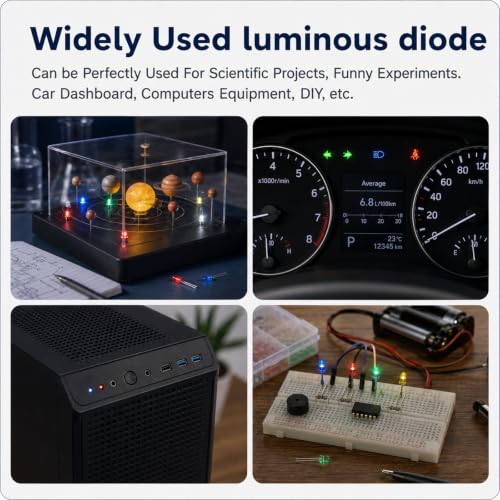 300 Pack Led Kit Dual-Size Bright Light Emitting Diodes