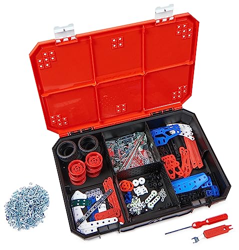 Meccano Maker's Toolbox Erector Set, Metal Building Kit, STEM Toy Ages 10+
