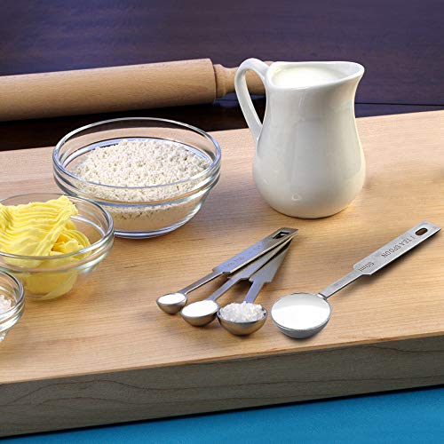 5PCS OstWony Measuring Spoons Set, Includes 1/8, 1/4, 1/2, 1 tsp, 1 tbsp - size: L