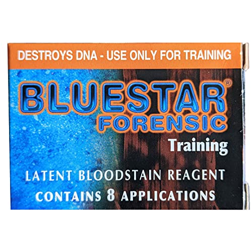 Crime Scene Bluestar Luminol Training Pack (Pack of 8) - size: 8 Pack