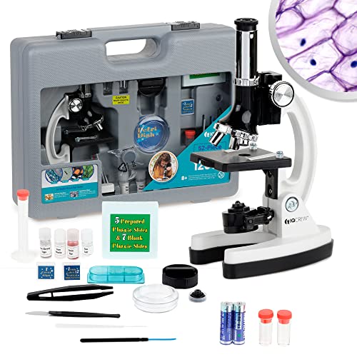 AmScope M30-BKI-PSI 1200X 52-pcs Microscope Kit with Deluxe Insect