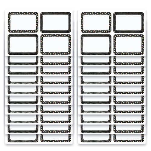 Mobiusea Creation Chalkboard Name Tag Stickers 80pcs Classroom Labels