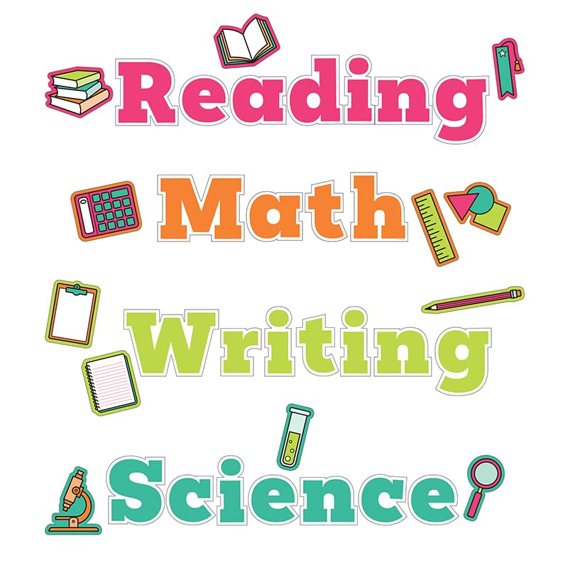 Wall Signs for Core Subjects Bulletin Board Set