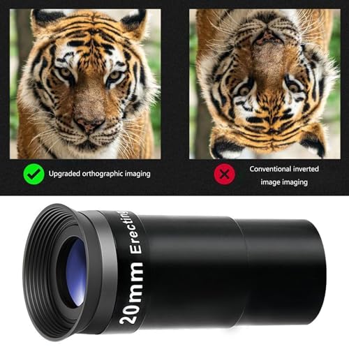 20mm Erecting Eyepiece with Broad View for Astronomys Telescopes, 1.25inch Comfort Fit