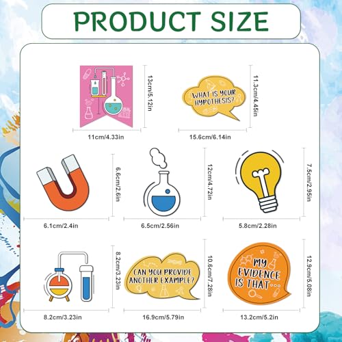 Science Bulletin Board Decorations Science Classroom Decor Sets - color: Science