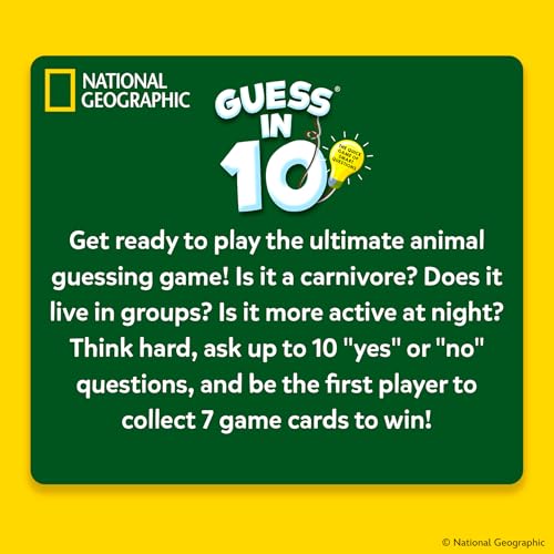 Skillmatics Guess in 10 Game – National Geographic Animals, Gift for Kids - style: 1. National Geographic