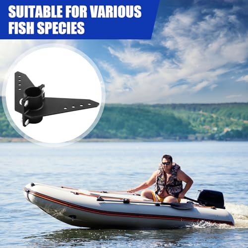 MorningRo 2 Sets Steering Triangle Mounting Bracket for NK-180s Brushless Kayak Motor Replacement Parts Kit, Mounted Steering Bracket, Anti Rust Easy Installation