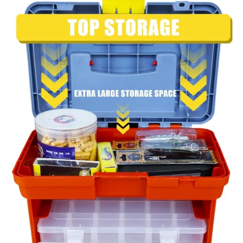 Torin Portable Tool Box, Small Parts Organizer with Drawers, tackle box - size: 11 inches