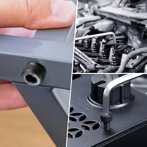 520Pcs M4 Screws Assortment Kit,Hex Socket Head Cap Screws Bolts Nuts Washer Set,12.9 Grade Alloy Steel,Black Oxide M4 x 6/8/10/12/16/20/25mm,for 3D Printer,DIY Project - size: M4 520PCS Socket Black