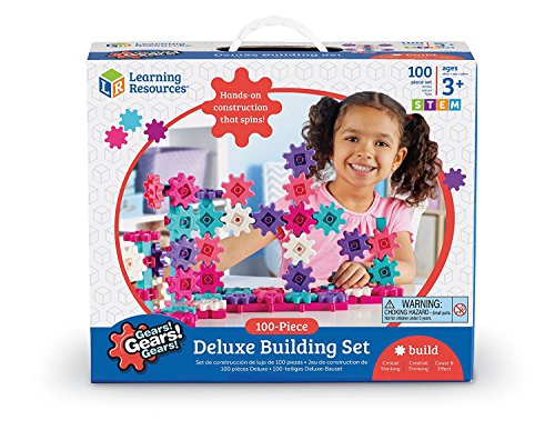 Learning Resources Gears Deluxe Building Set, Pink - style: 100 Piece Set - Pink