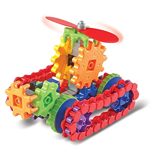 Learning Resources Gears! Gears! Gears! Machines in Motion - Toddler STEM, Building Toys for Kids, Hands-On Construction & Engineering Set, Critical Thinking, Fine Motor Skills