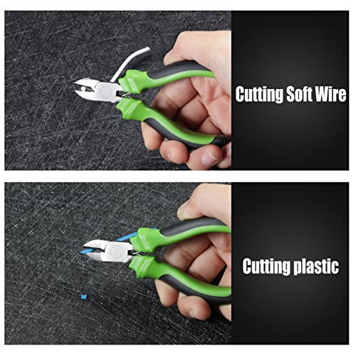 4 Inch Diagonal Cutting Pliers Spring Loaded Diagonal Wire Cutters Precision Cutting Pliers Handcraft Beading Repair Tool