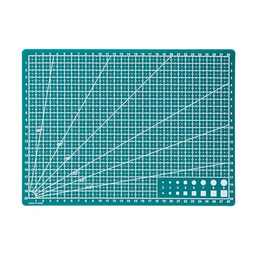 A4 Self-Healing Cutting Mat, Grid Craft Board for Sewing & DIY green - color: Green-A4