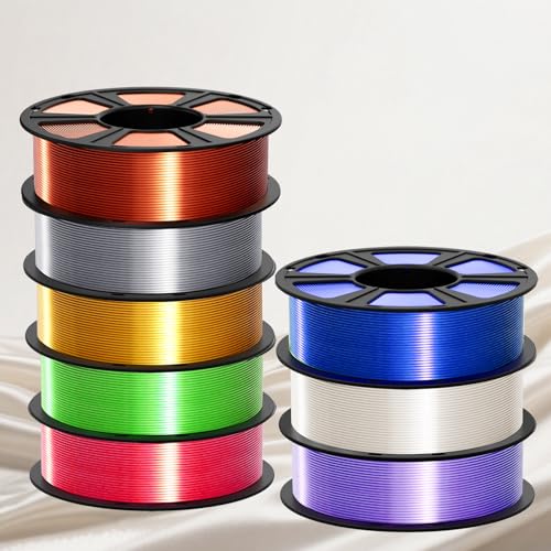 Geeetech Silk PLA Filament 1.75mm, Pearl White Silky PLA 1KG - color: 1kg Silk White