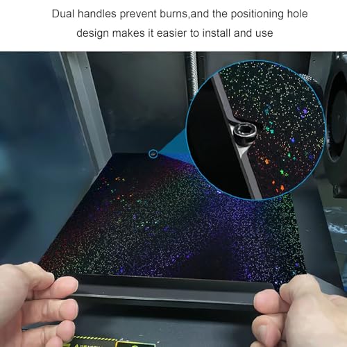 235x235mm 3D Printer Build Plate Textured PEI Spring Steel Sheet & Smooth Surface PEY for K1/Ender 3 V3 SE/Ender 3 V3 KE/Ender 3 S1 Pro/Ender 3 V2 Neo/Sovol SV05/SV06 Heated Bed Platform - color: Blue