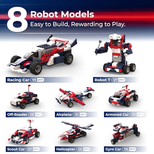Apitor STEM Building Kit Toy 8-in-1 with Motors APP Guide for Kids Age 6-12